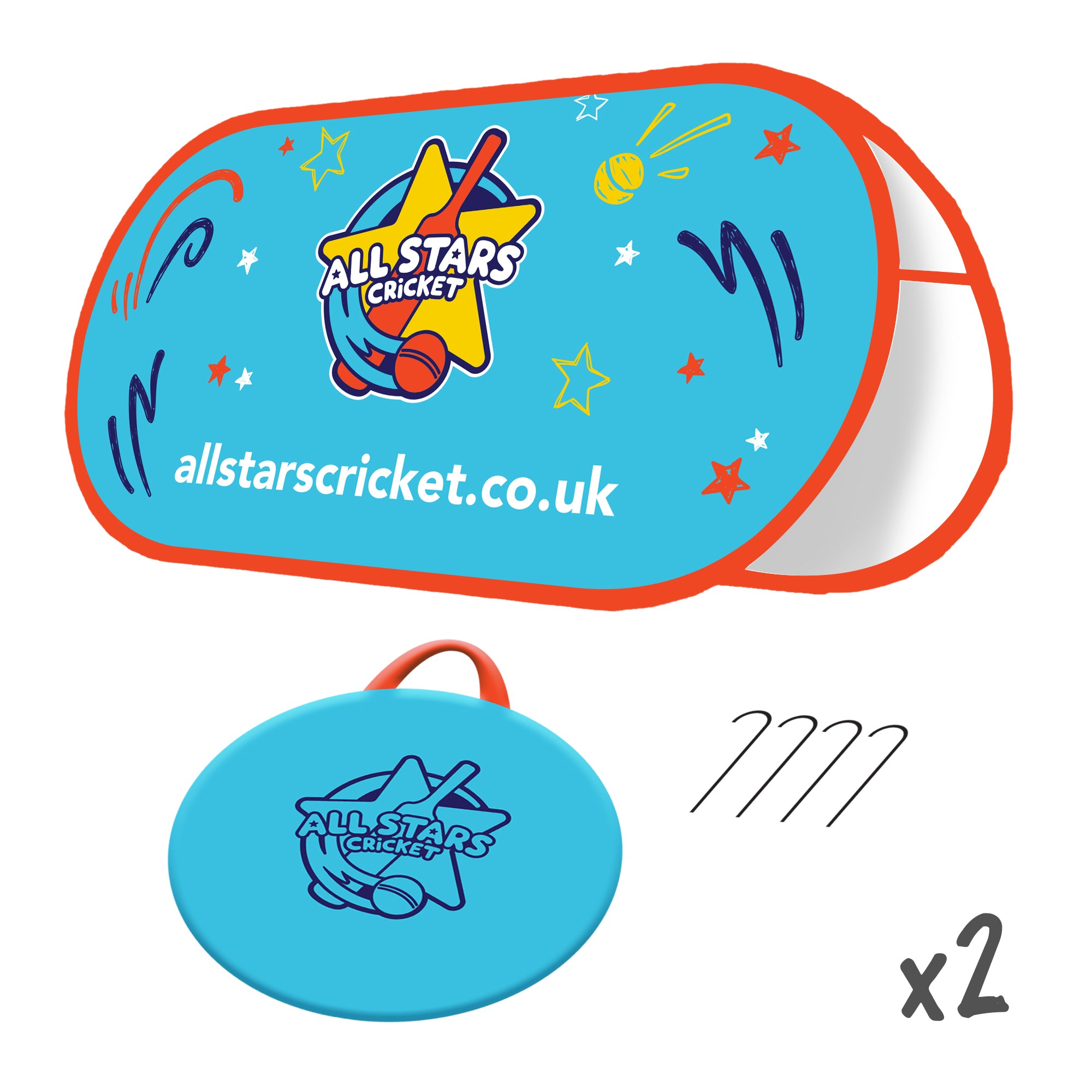 All Stars Cricket Pop Up Banner - Pack of 2