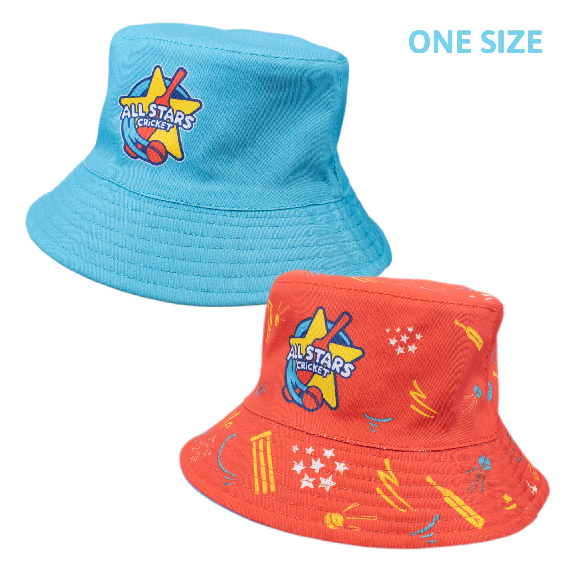 All Stars Cricket Reversible Participant Bucket Hat