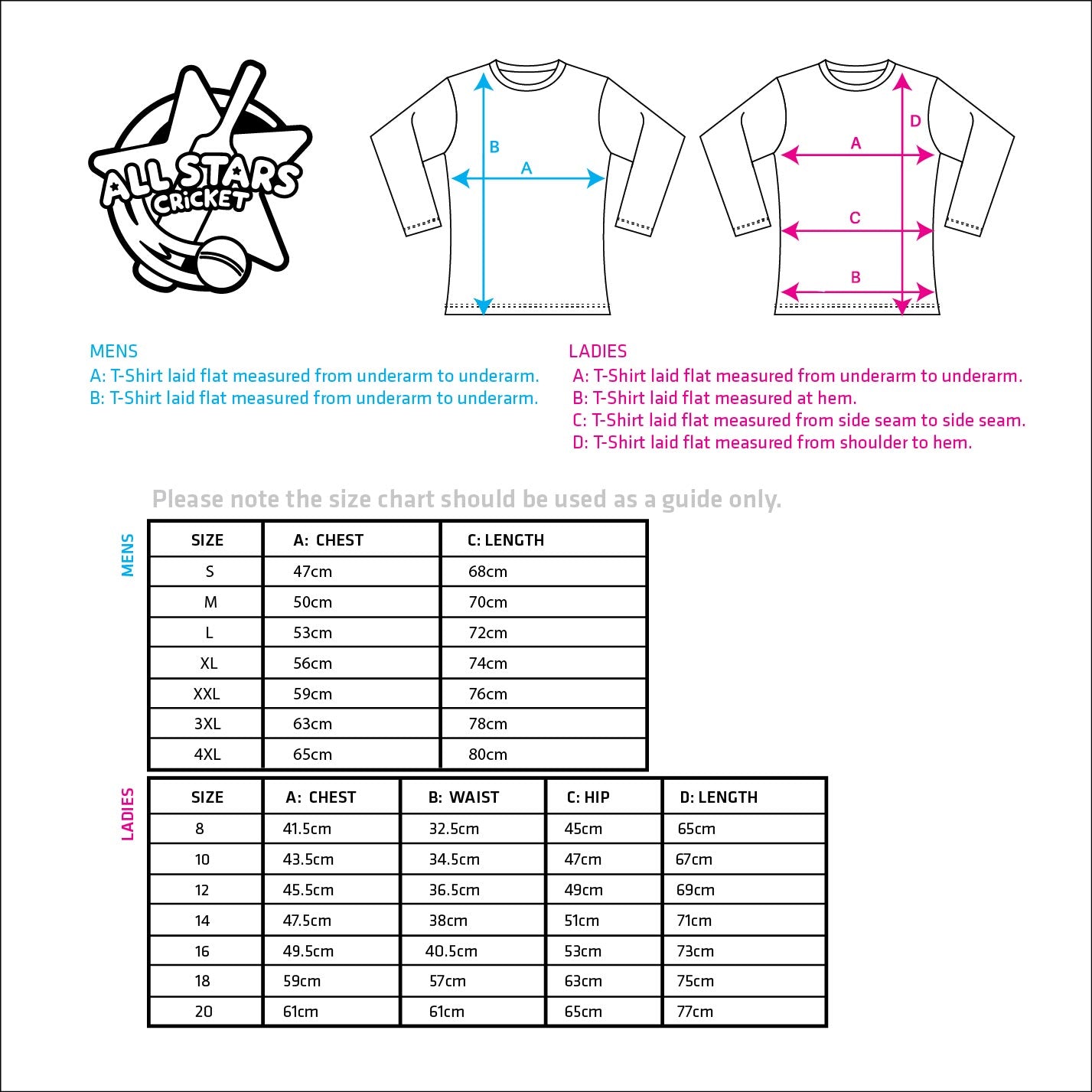 All Stars Cricket Women's Activator T-Shirt