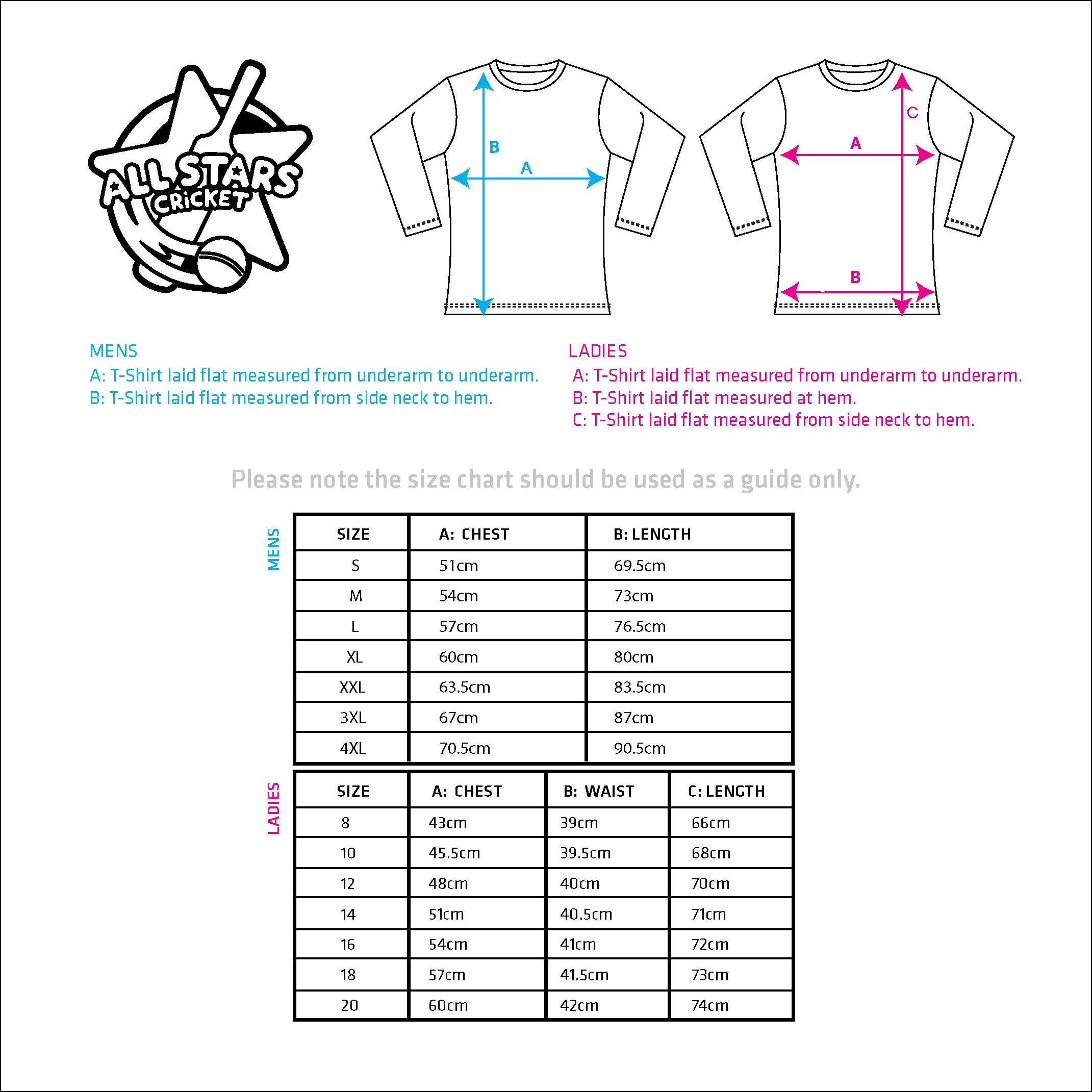 All Stars Cricket Women's Activator T-Shirt