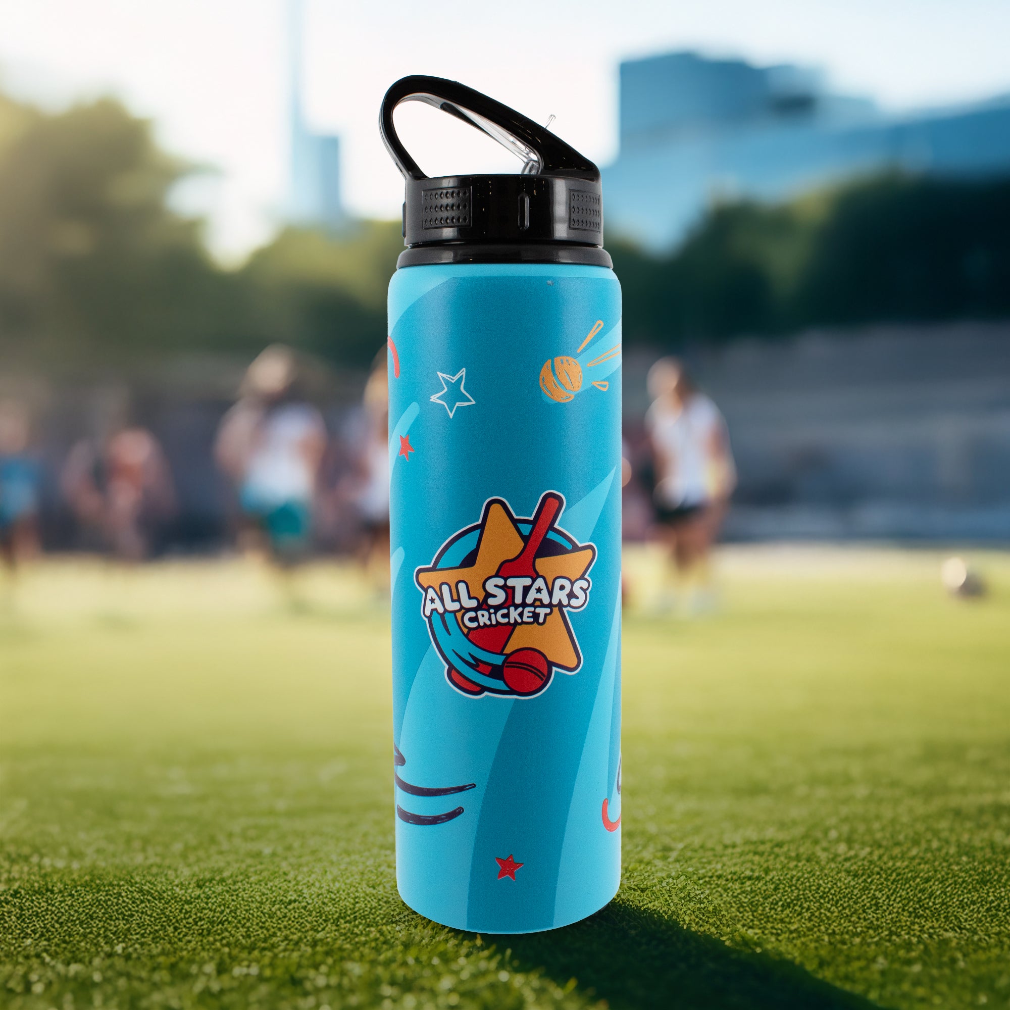 All Stars Cricket Aluminium 750ml Water Bottle