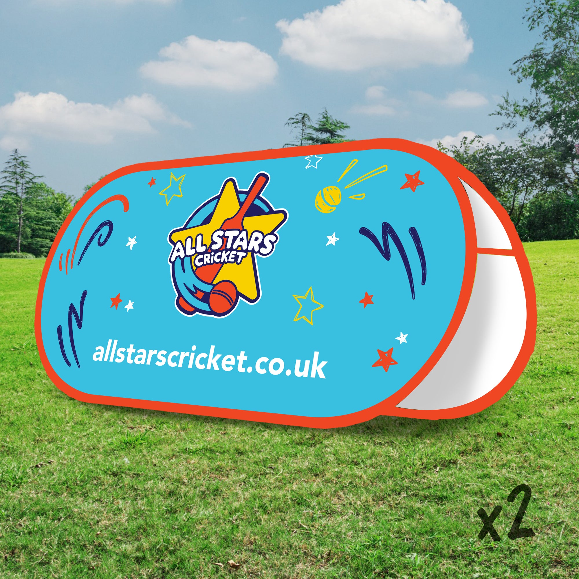 All Stars Cricket Pop Up Banner - Pack of 2