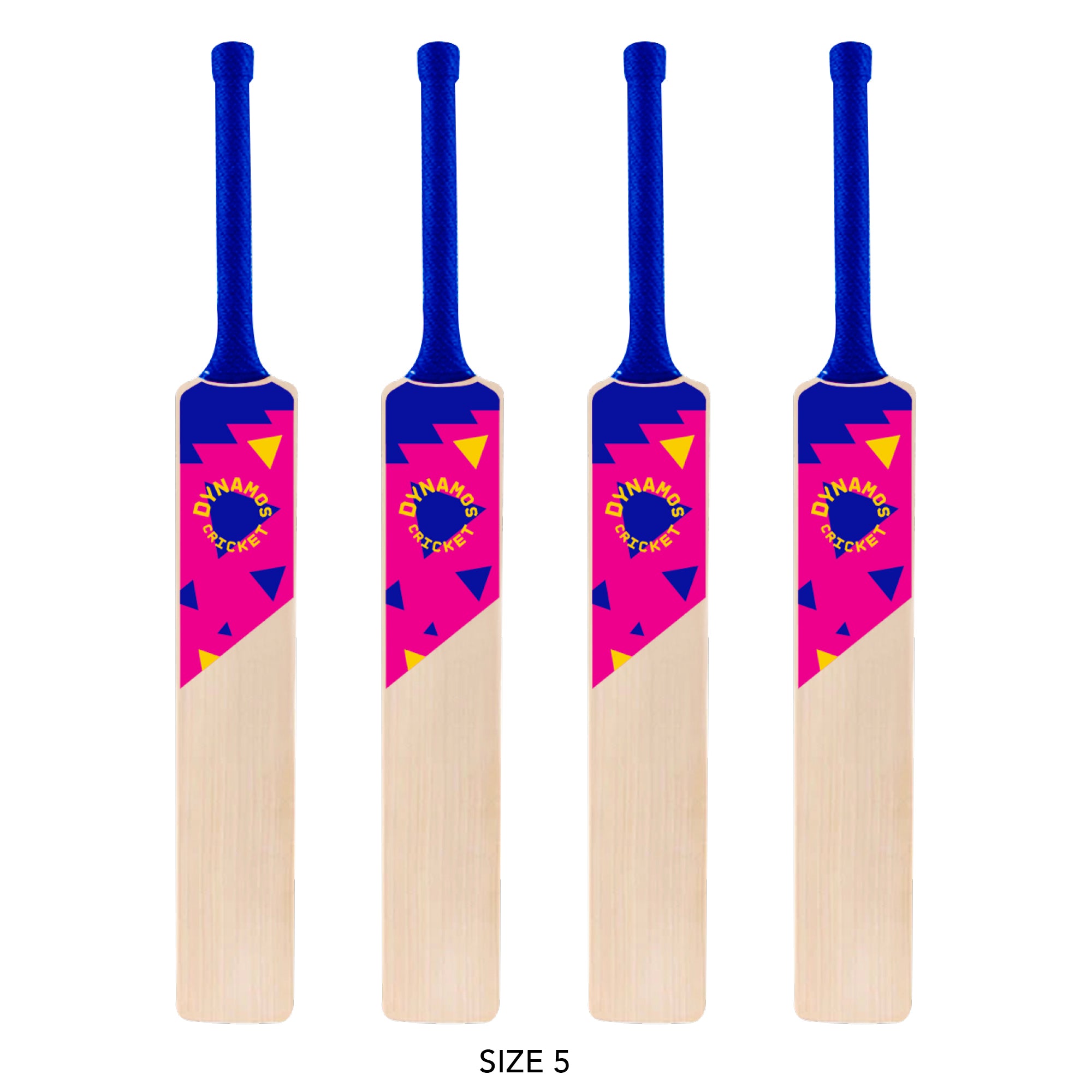 Dynamos Wooden Cricket Bat - Pack of 4
